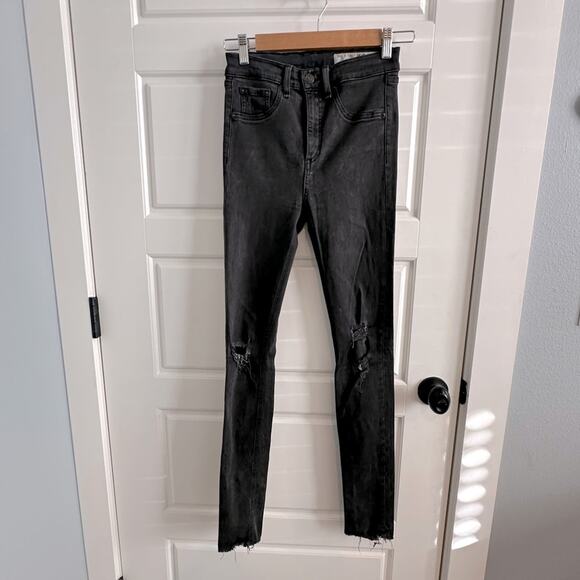Rag & Bone High Rise Denim Skinny Jeans - Picture 1 of 5